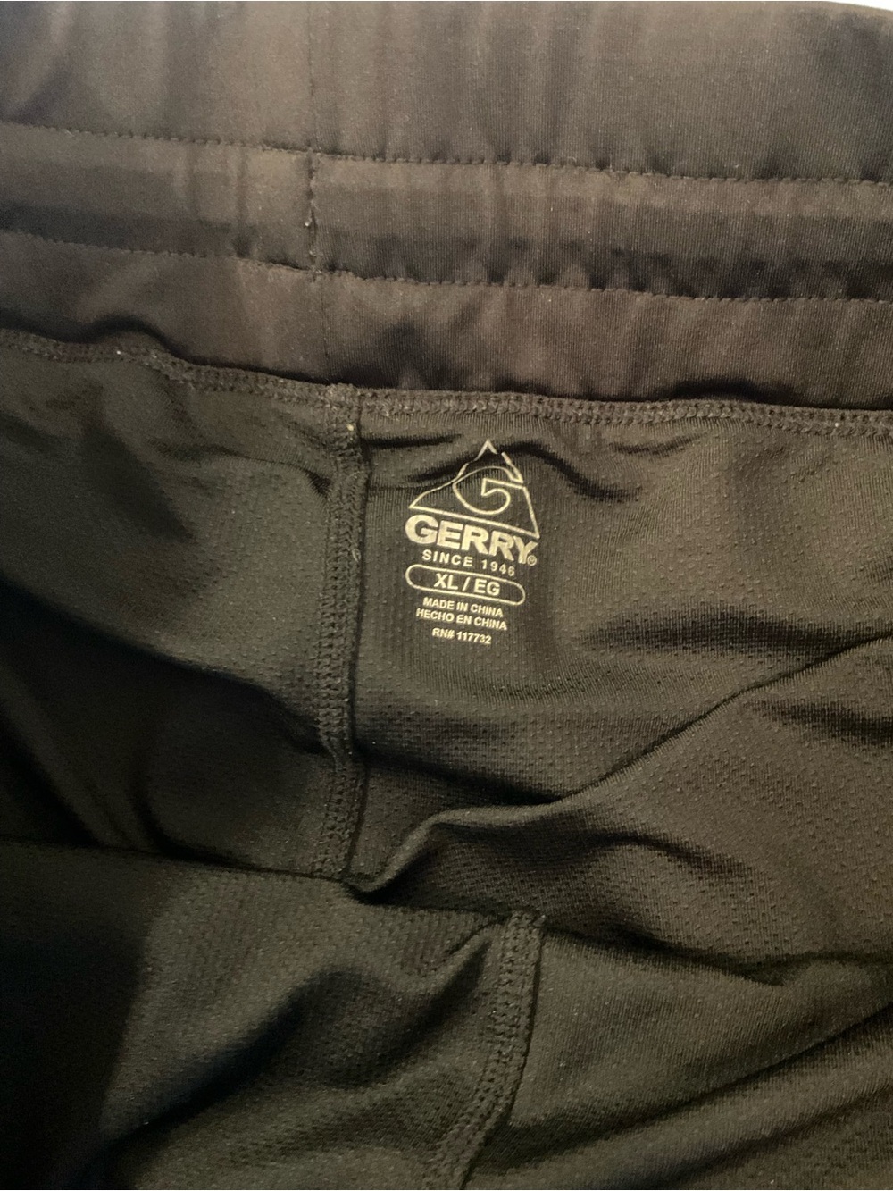 Black Athletic Drawstring Sort - Picture 2 of 6